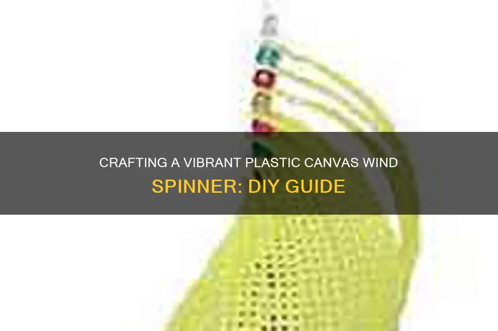how to make plastic canvas wind spinner