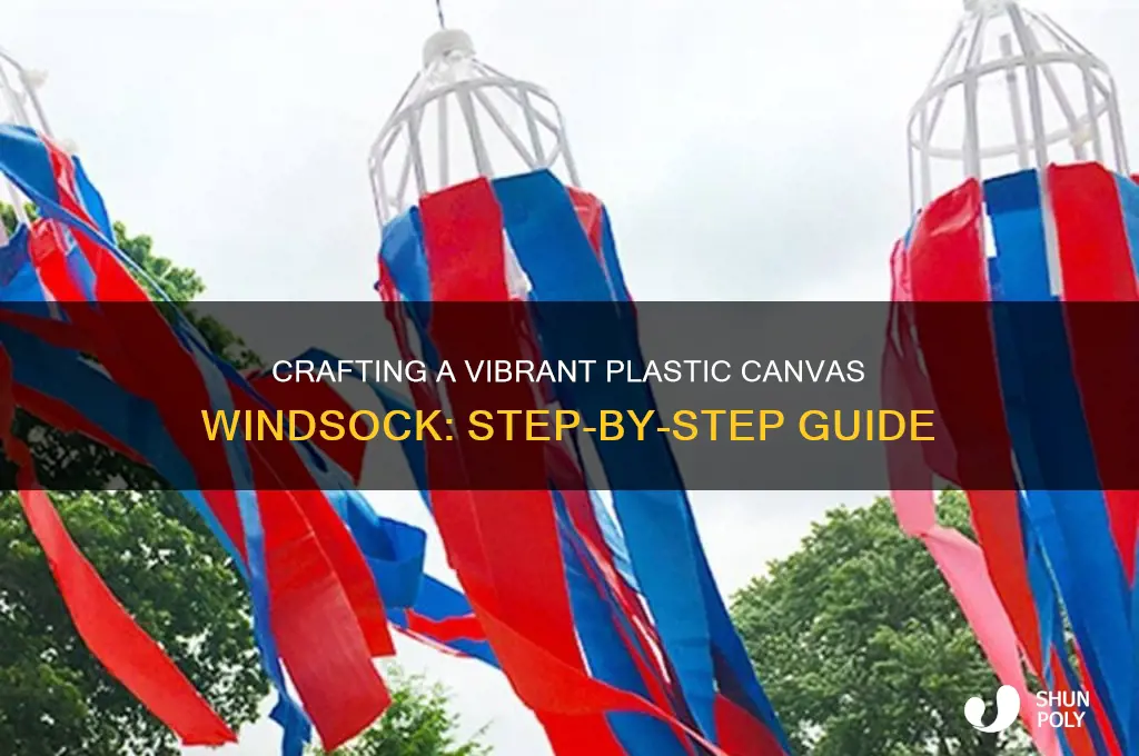 how to make plastic canvas windsocke