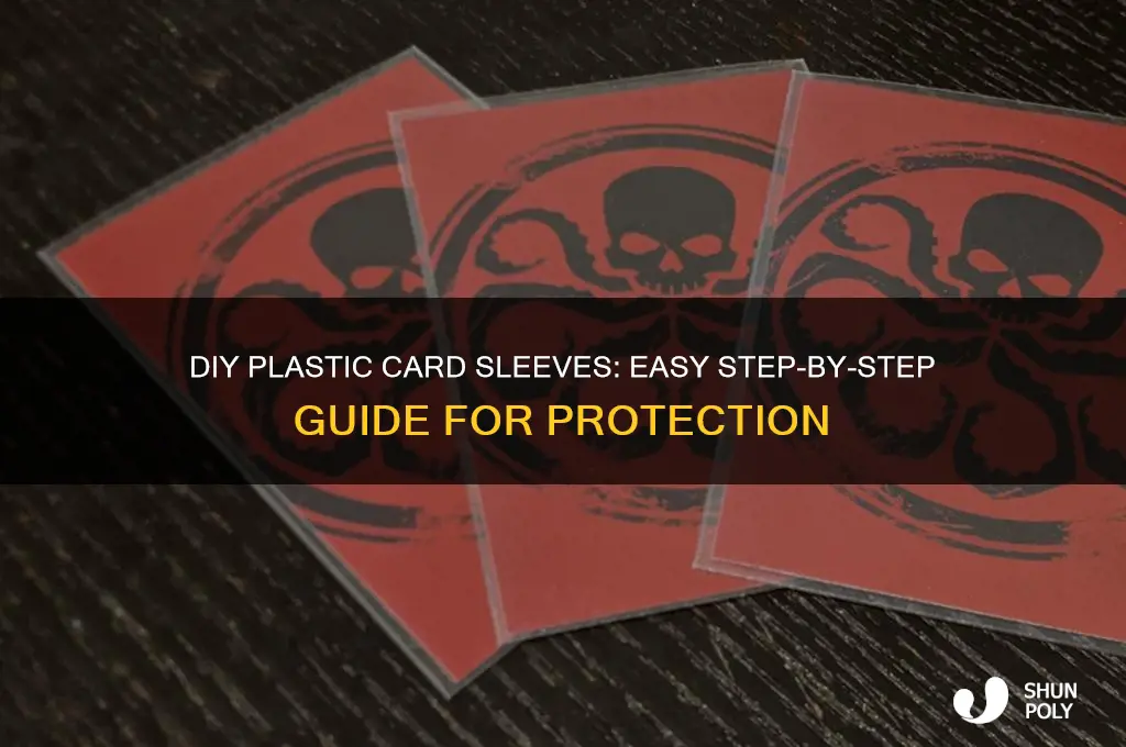 how to make plastic card sleeves