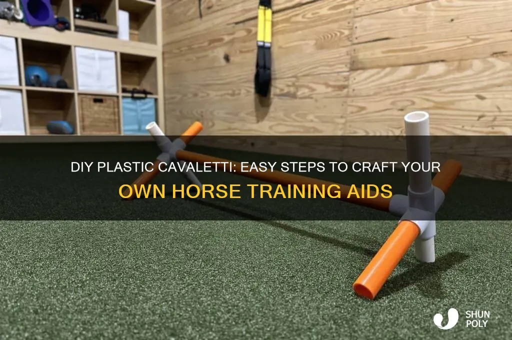 how to make plastic cavaletti