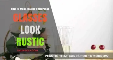 Rustic Charm: Transforming Plastic Champagne Glasses for Vintage Elegance