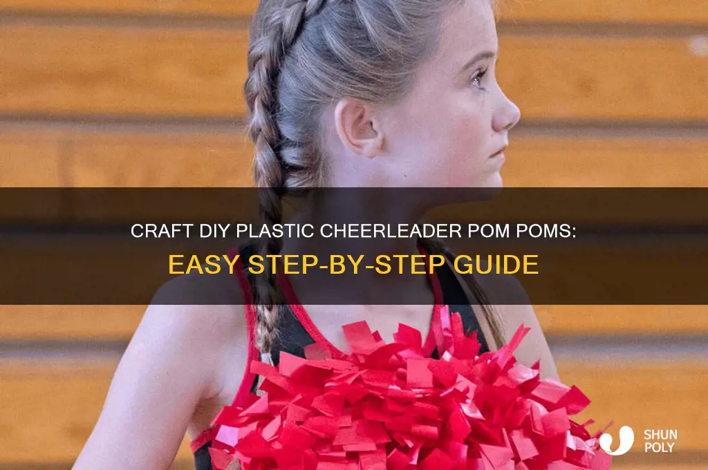 how to make plastic cheerleader pom poms