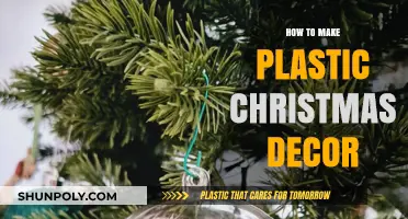 Creative DIY: Crafting Festive Plastic Christmas Decorations at Home
