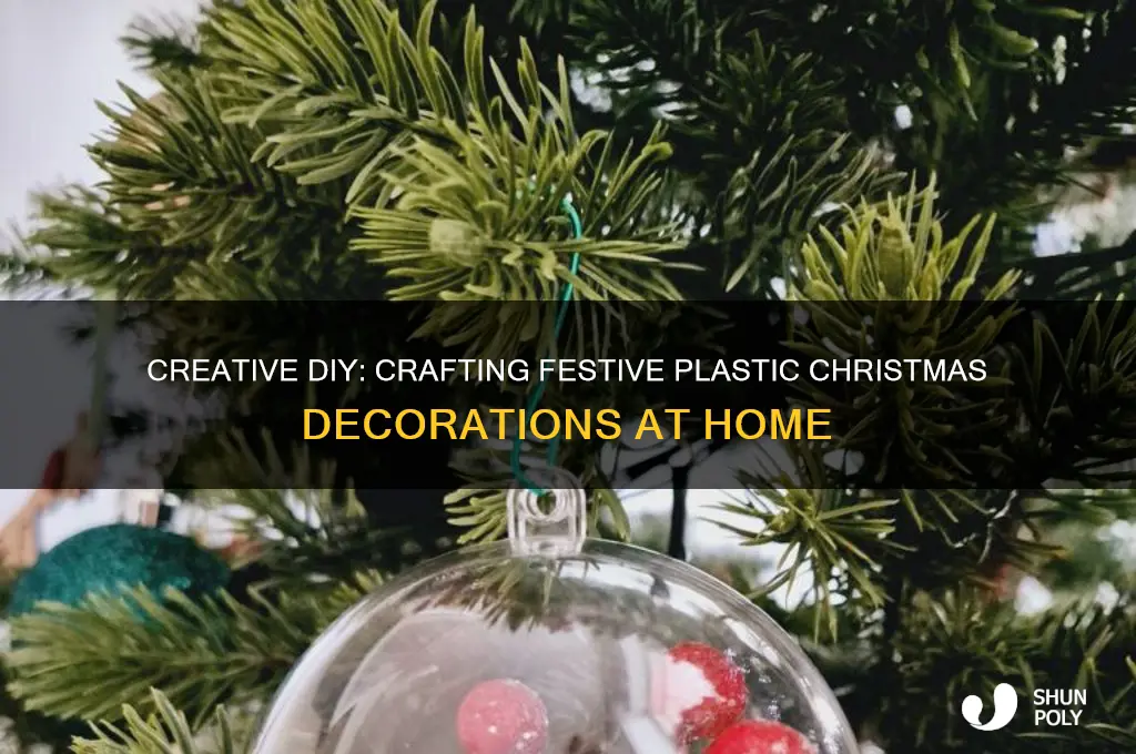 how to make plastic christmas decor