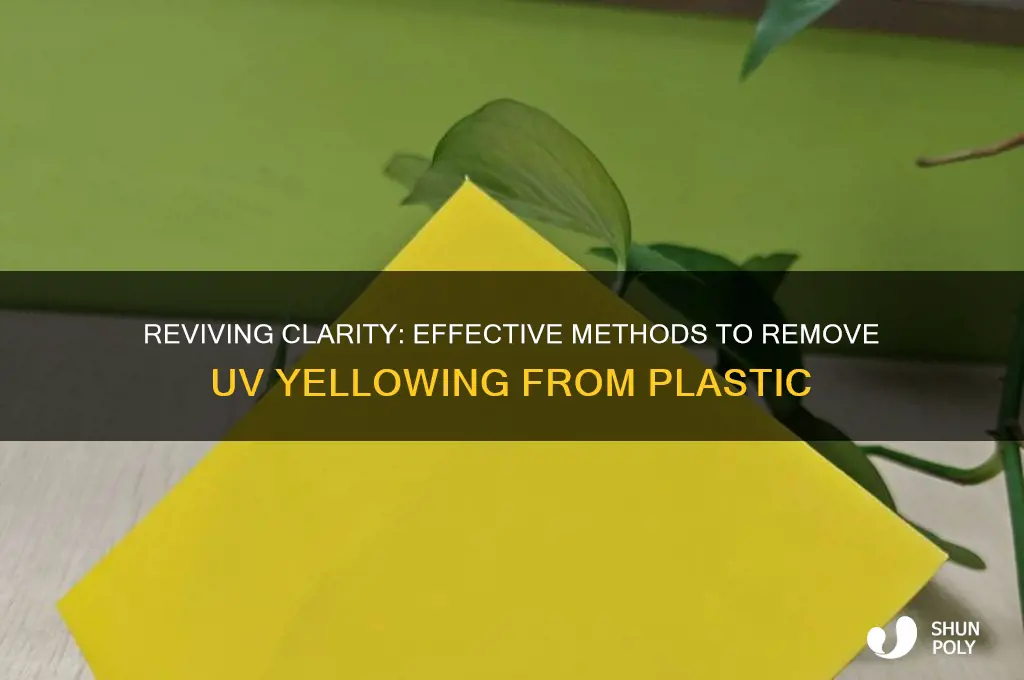 how to make plastic clear uv yellow