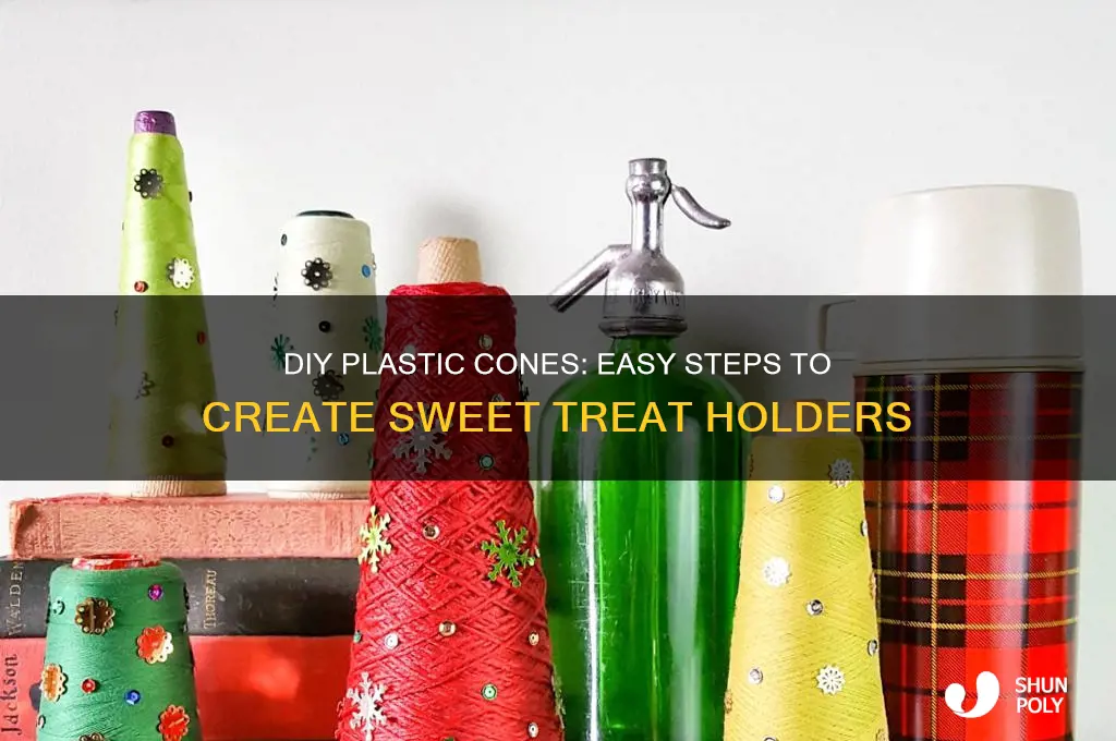 how to make plastic cones for sweets