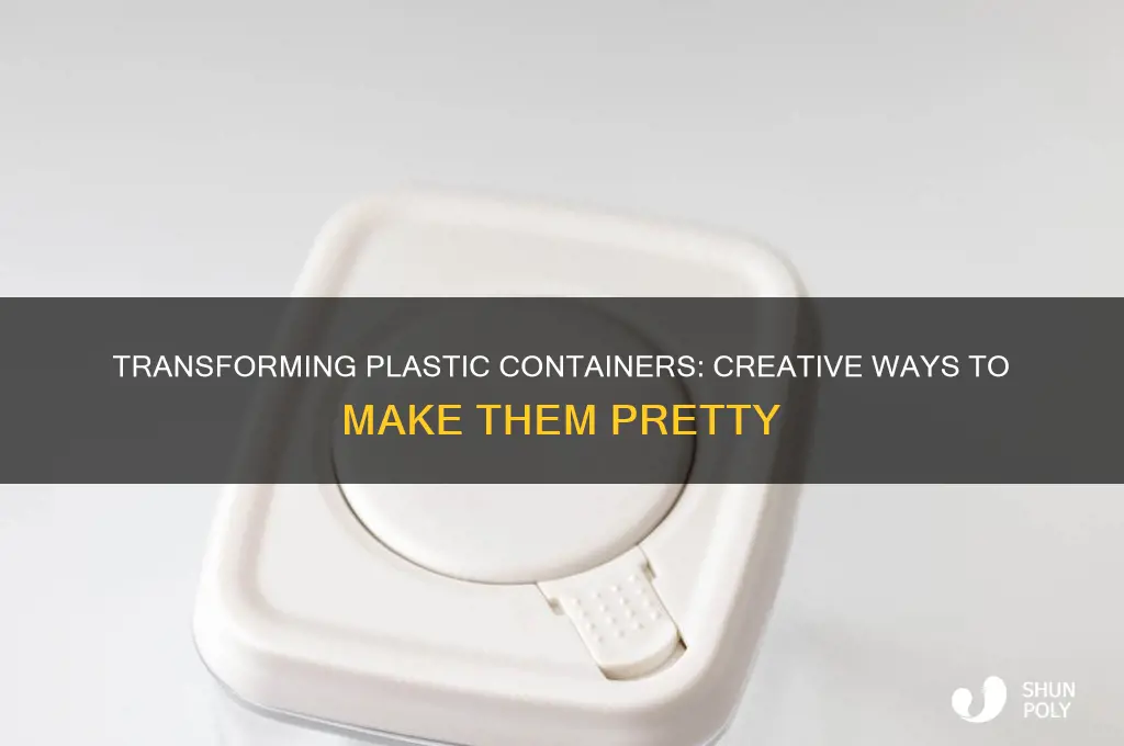 how to make plastic containers pretty