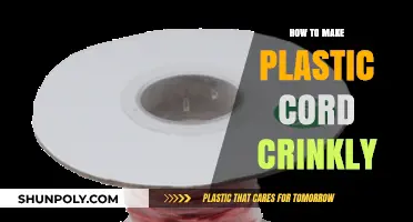 Easy DIY Guide: Creating Crinkly Plastic Cord Textures at Home