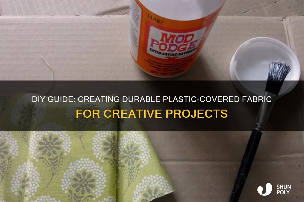 how to make plastic covered fabric