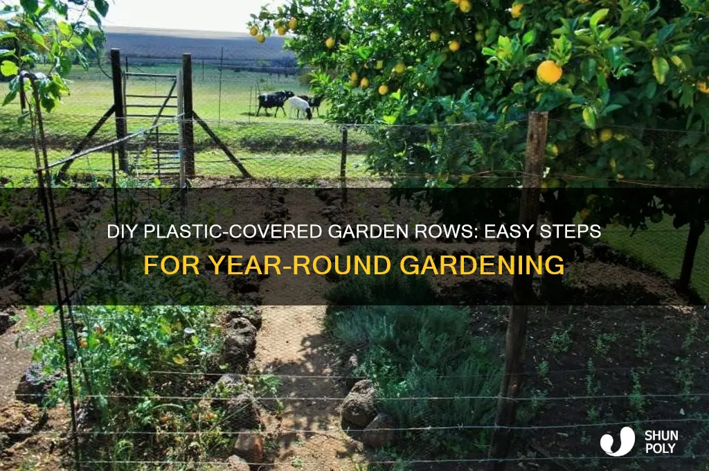 how to make plastic covered garen row
