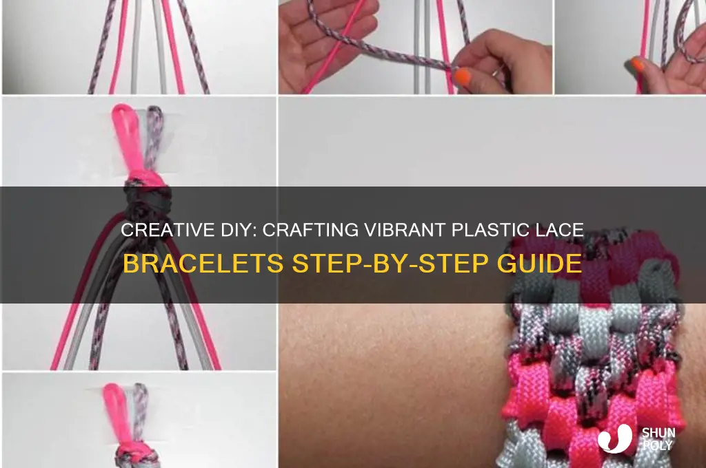 how to make plastic craft lace bracelets