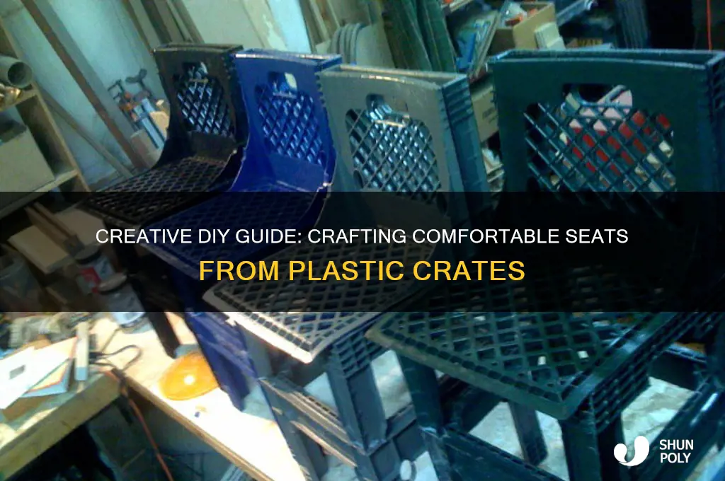 how to make plastic crate seats