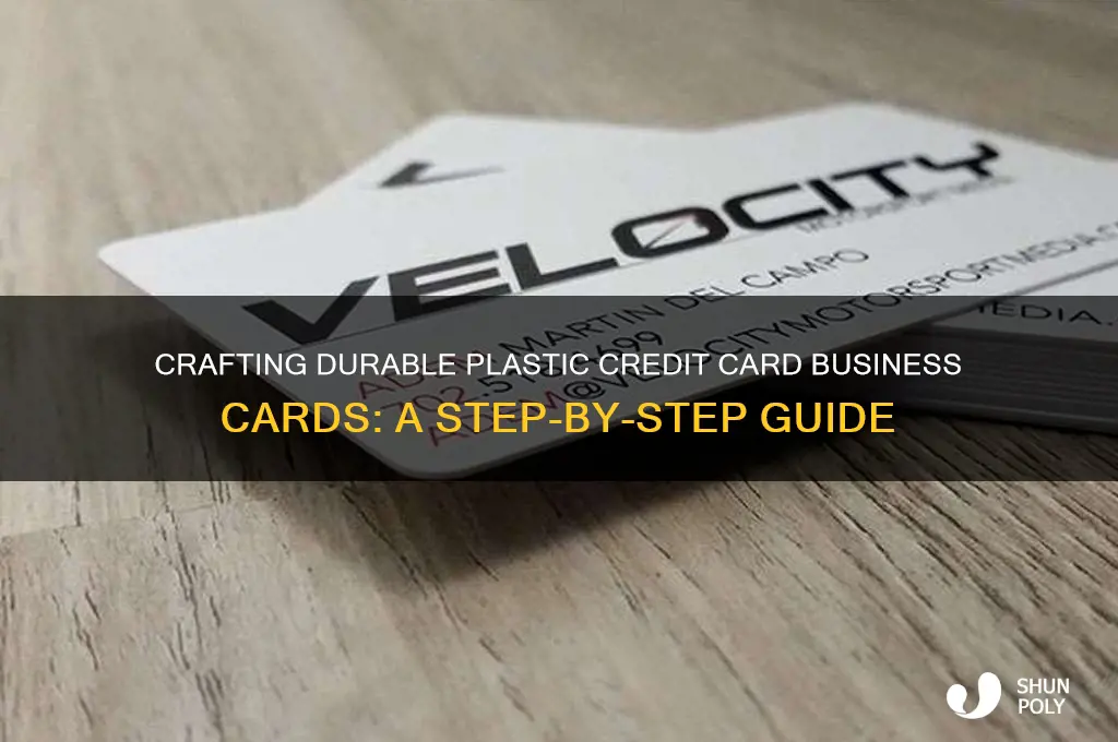 how to make plastic credit card business cards
