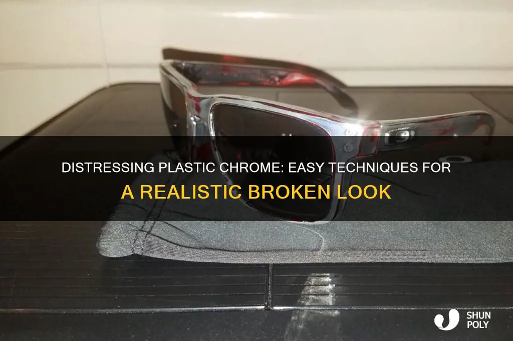 how to make plastic crome look broke