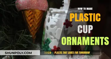 Creative DIY: Transforming Plastic Cups into Festive Ornament Crafts