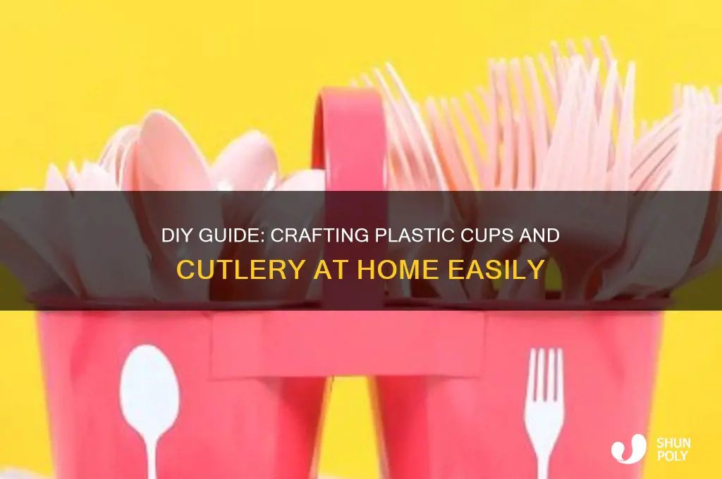 how to make plastic cups and cutlery