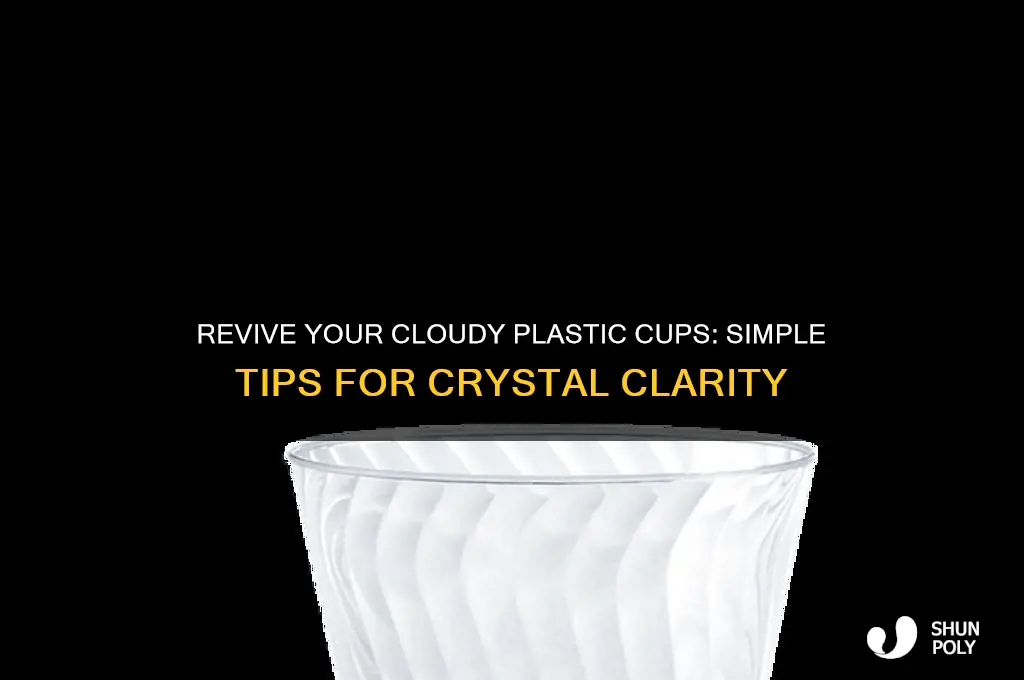 how to make plastic cups clear again