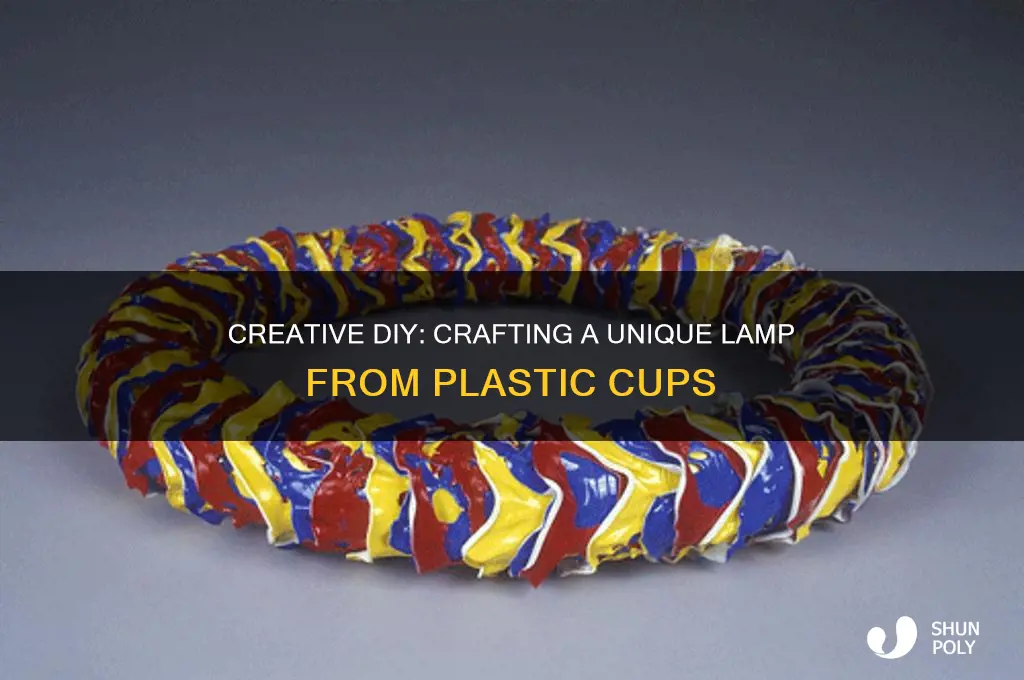 how to make plastic cups lamp