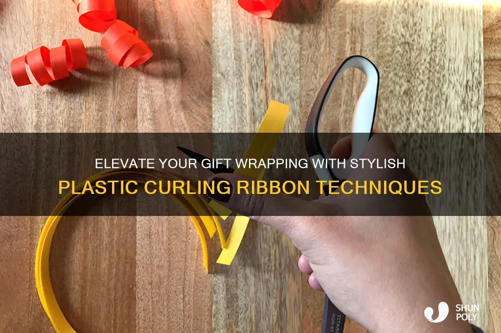 how to make plastic curling ribbon fancier