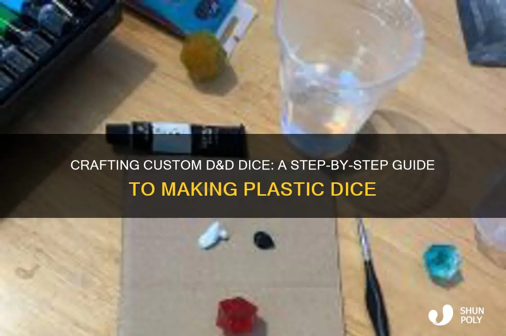 how to make plastic d&d dice