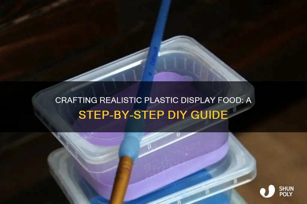 how to make plastic display food