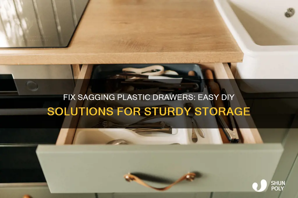 how to make plastic drawers not saggy