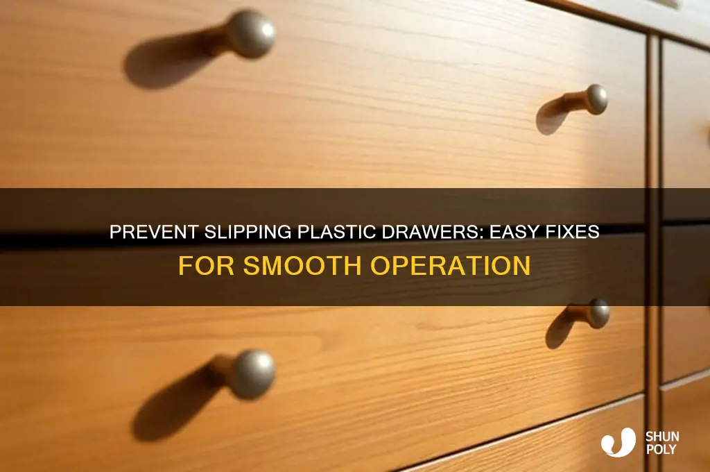 how to make plastic drawers not slip