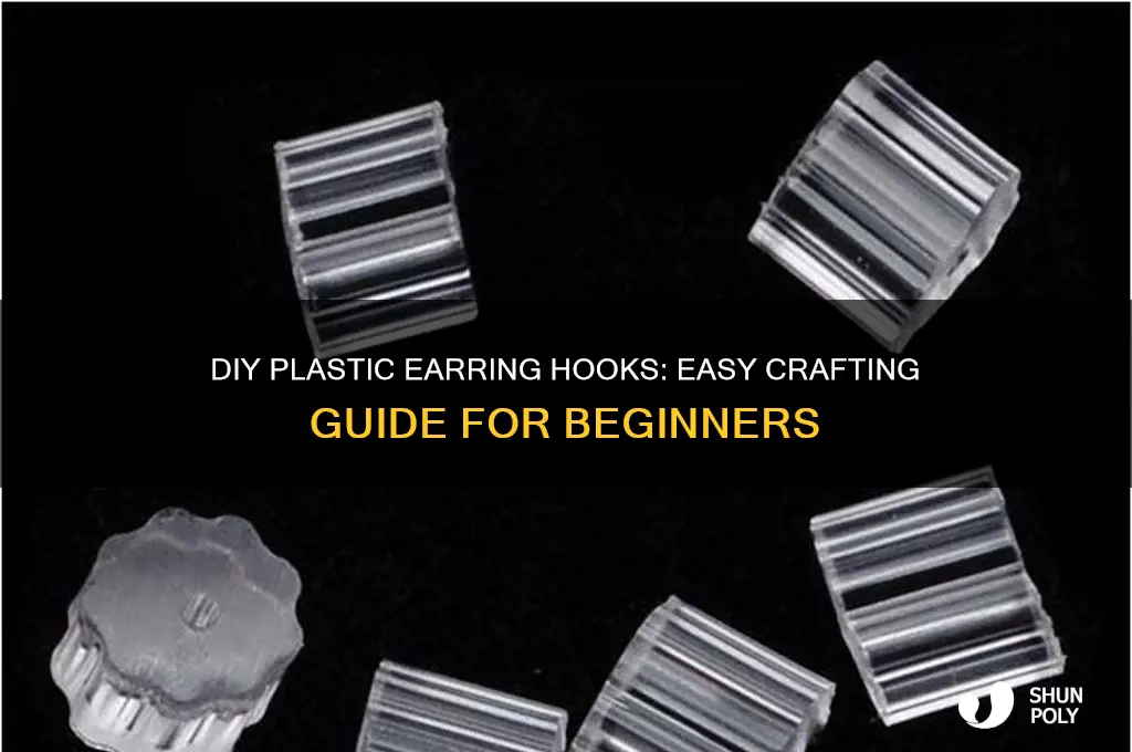 how to make plastic earring hooks