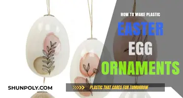 Crafting Colorful Plastic Easter Egg Ornaments: A DIY Guide