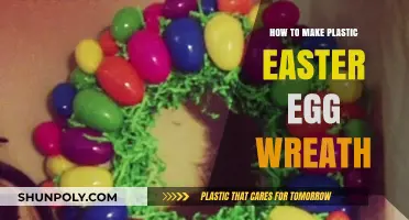 Crafting a Vibrant Plastic Easter Egg Wreath: DIY Guide