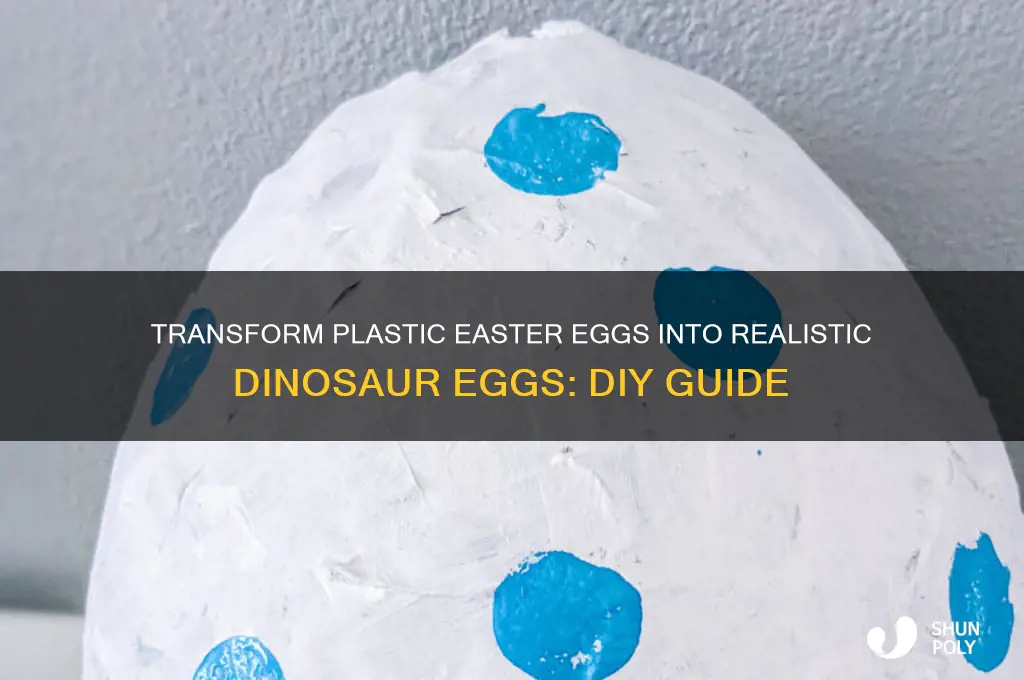 how to make plastic easter eggs look like dinosaur eggs