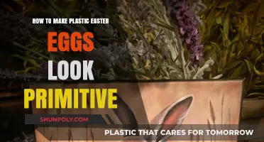 Crafting Primitive Charm: Transforming Plastic Easter Eggs with Rustic Techniques
