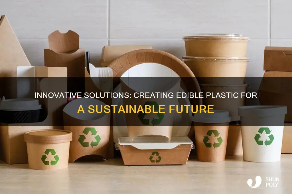 how to make plastic edible