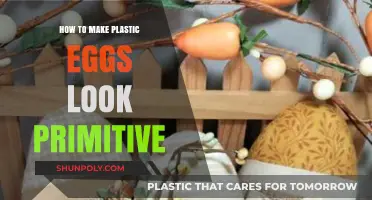 Crafting Primitive Charm: Transforming Plastic Eggs with Simple Techniques