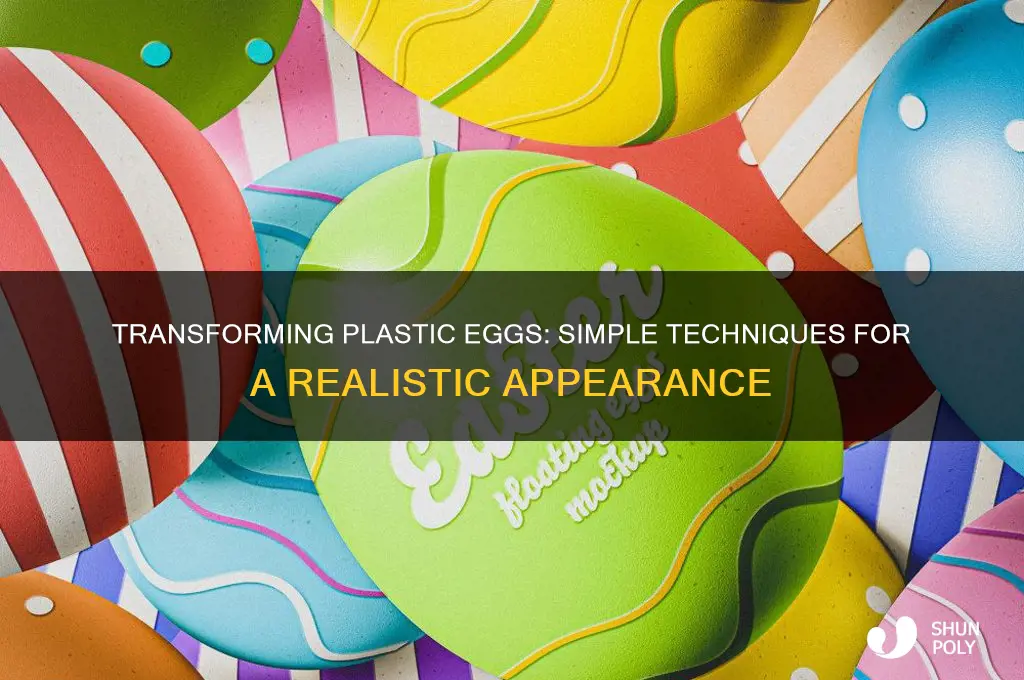 how to make plastic eggs look real