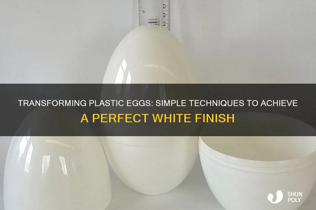 how to make plastic eggs white
