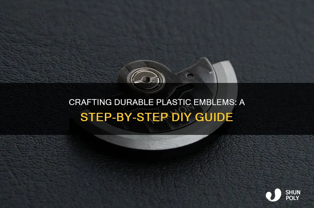 how to make plastic emblems