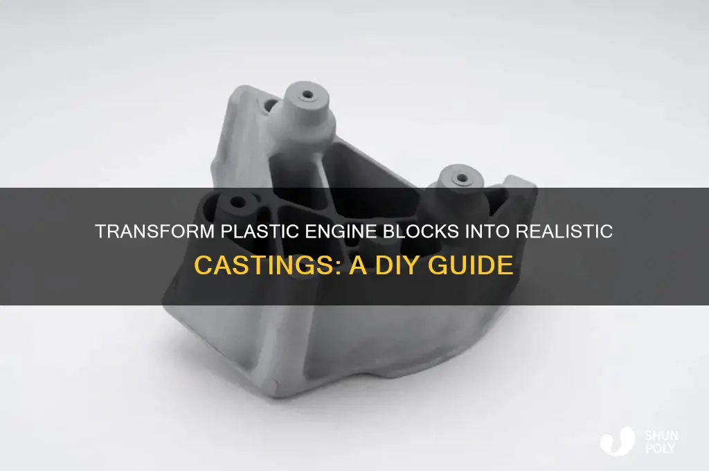 how to make plastic engine blocks look like castings