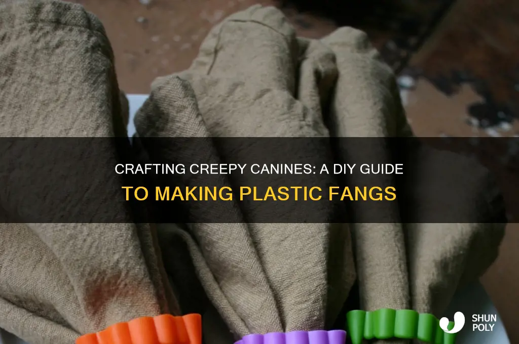 how to make plastic fangs