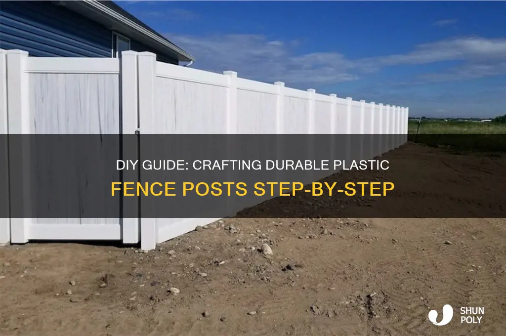 how to make plastic fence posts