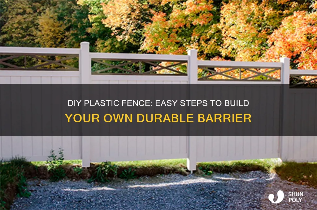how to make plastic fence