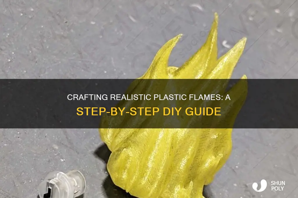 how to make plastic flames