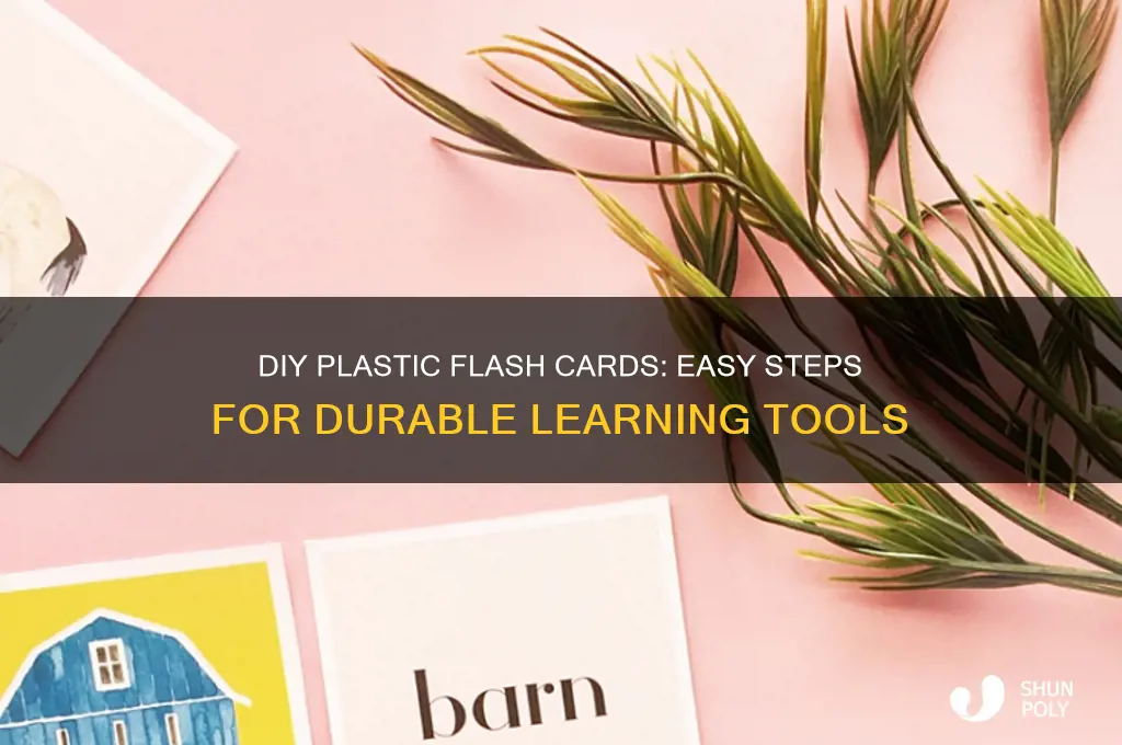 how to make plastic flash cards