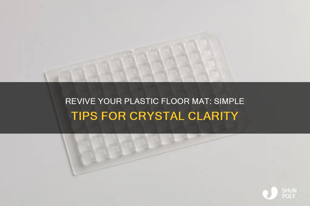 how to make plastic floor mat clear again