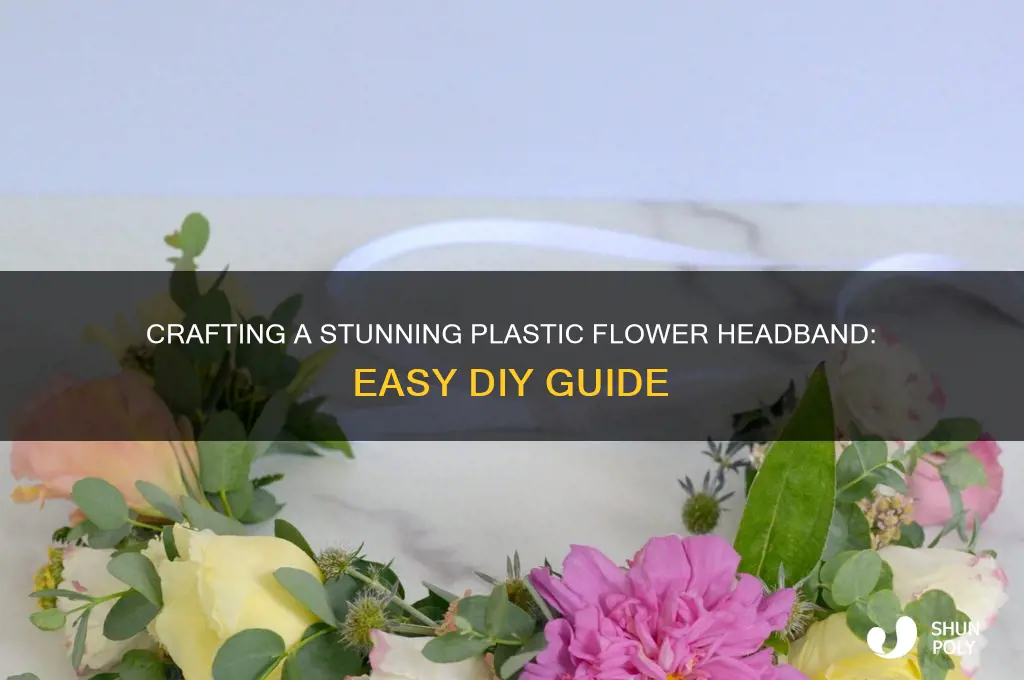 how to make plastic flower headband