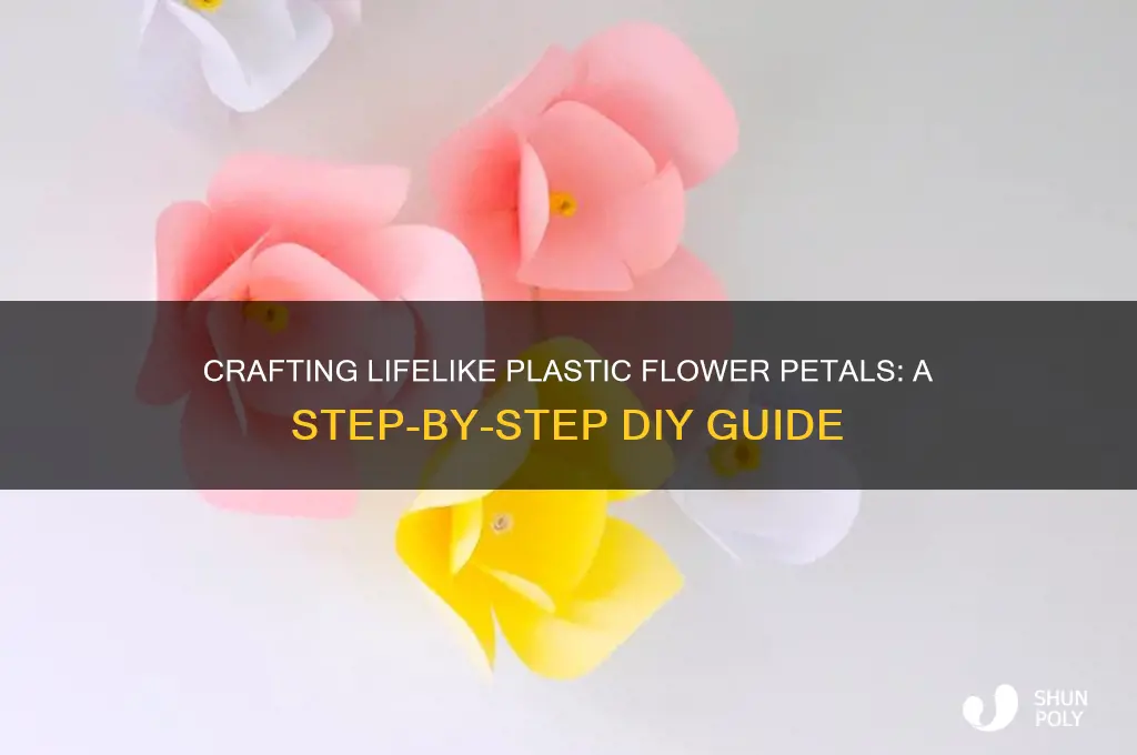how to make plastic flower petals