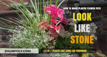 Transform Plastic Flower Pots into Realistic Stone Look-Alikes Easily