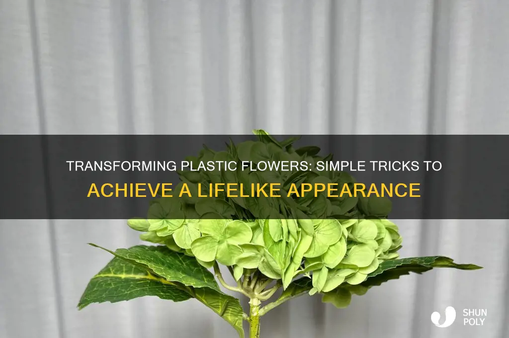 how to make plastic flowers look real