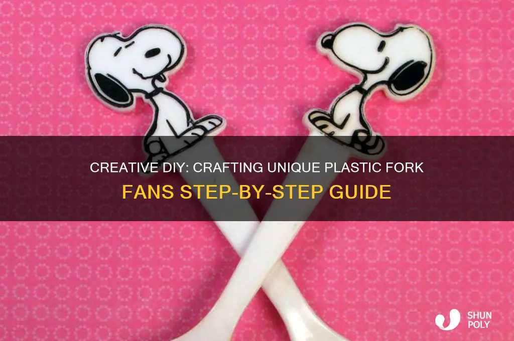 how to make plastic fork fans