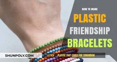 Crafting Colorful Plastic Friendship Bracelets: A Simple DIY Guide